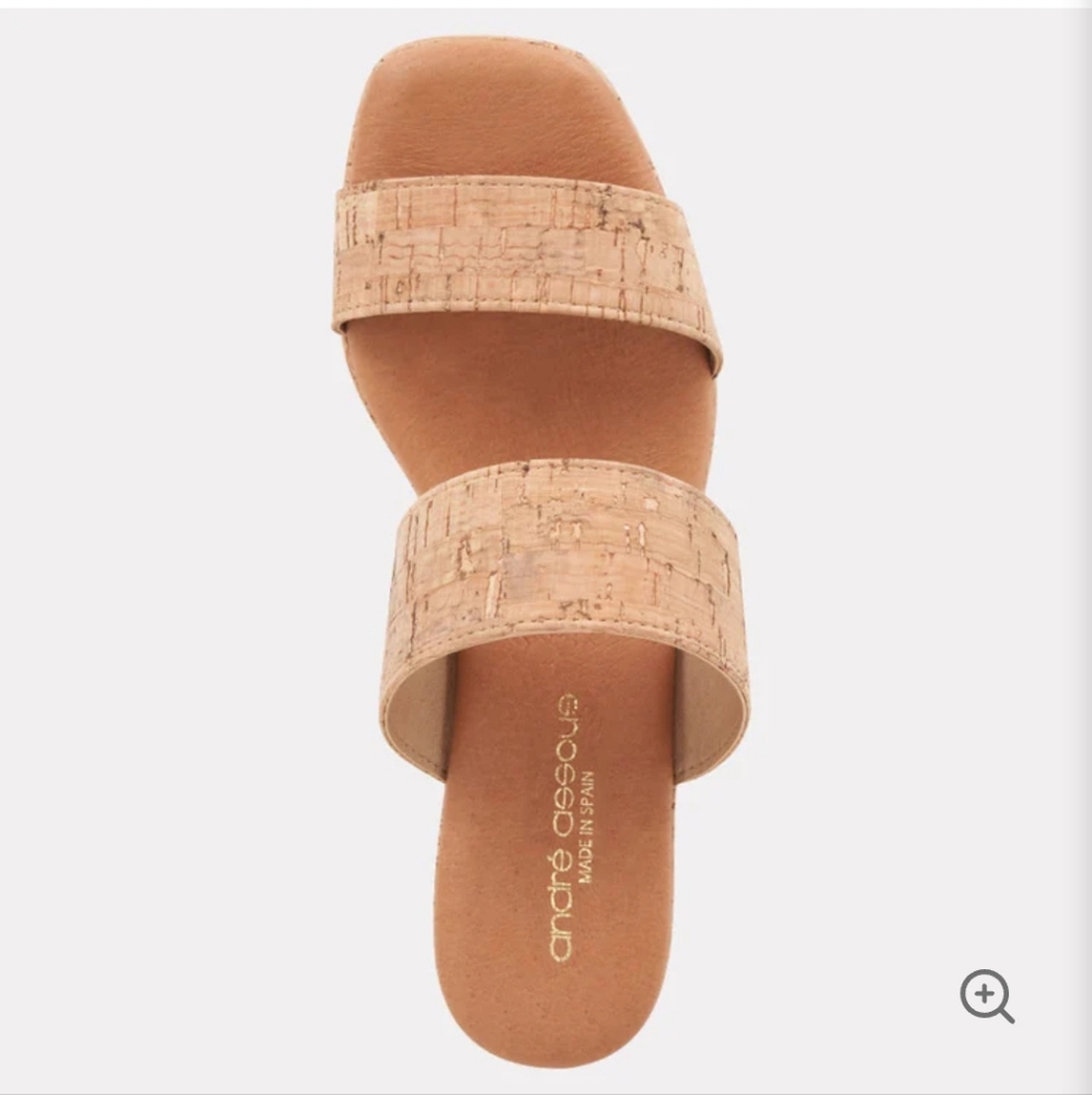 NIB! Andre Assous "Cairo" Cork Platform Mule 6/36 - Picture 3 of 9